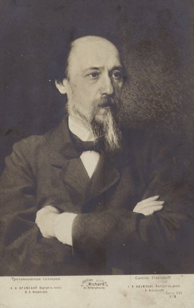 Nikolay Nekrasov, russischer Dichter von Ivan Nikolaevich Kramskoy